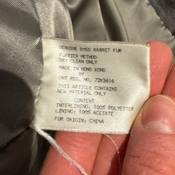 Genuine Rabbit Fur Coat - Picture 5 of 9